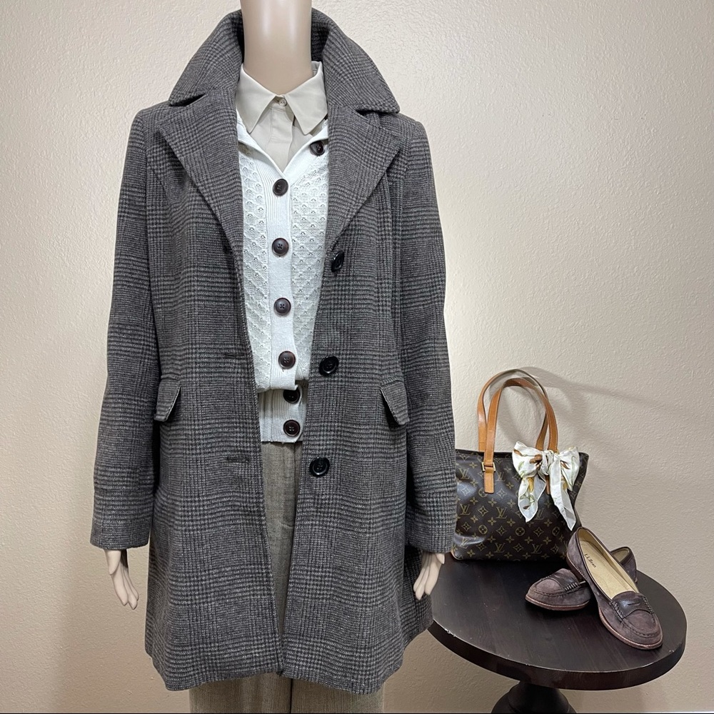 🌱 Vintage Herringbone Tweed Jacket